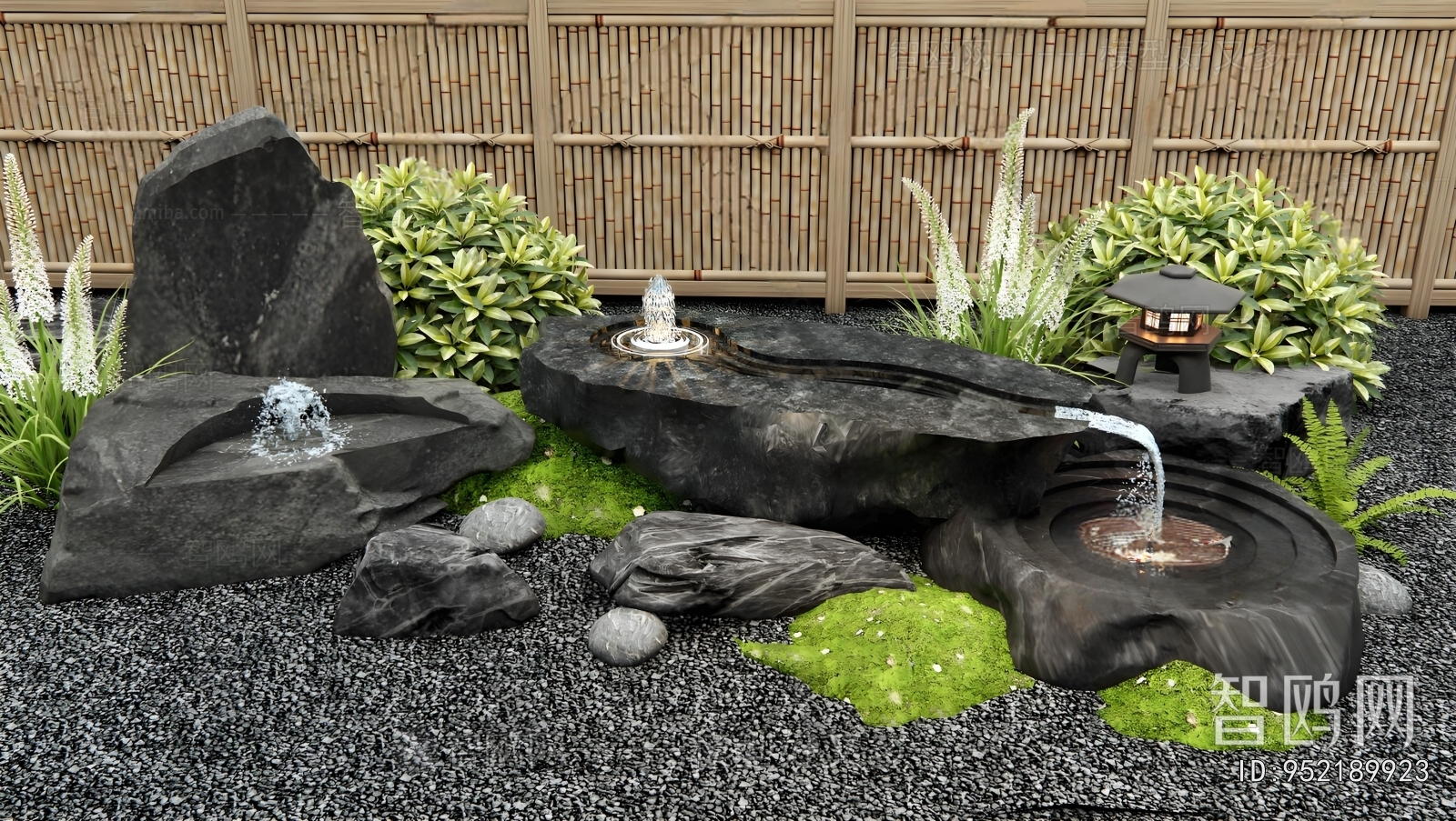 Japanese Style Rockery Waterscape