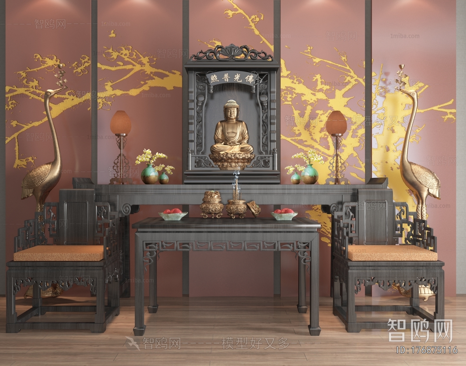 Chinese Style Buddhist Niche