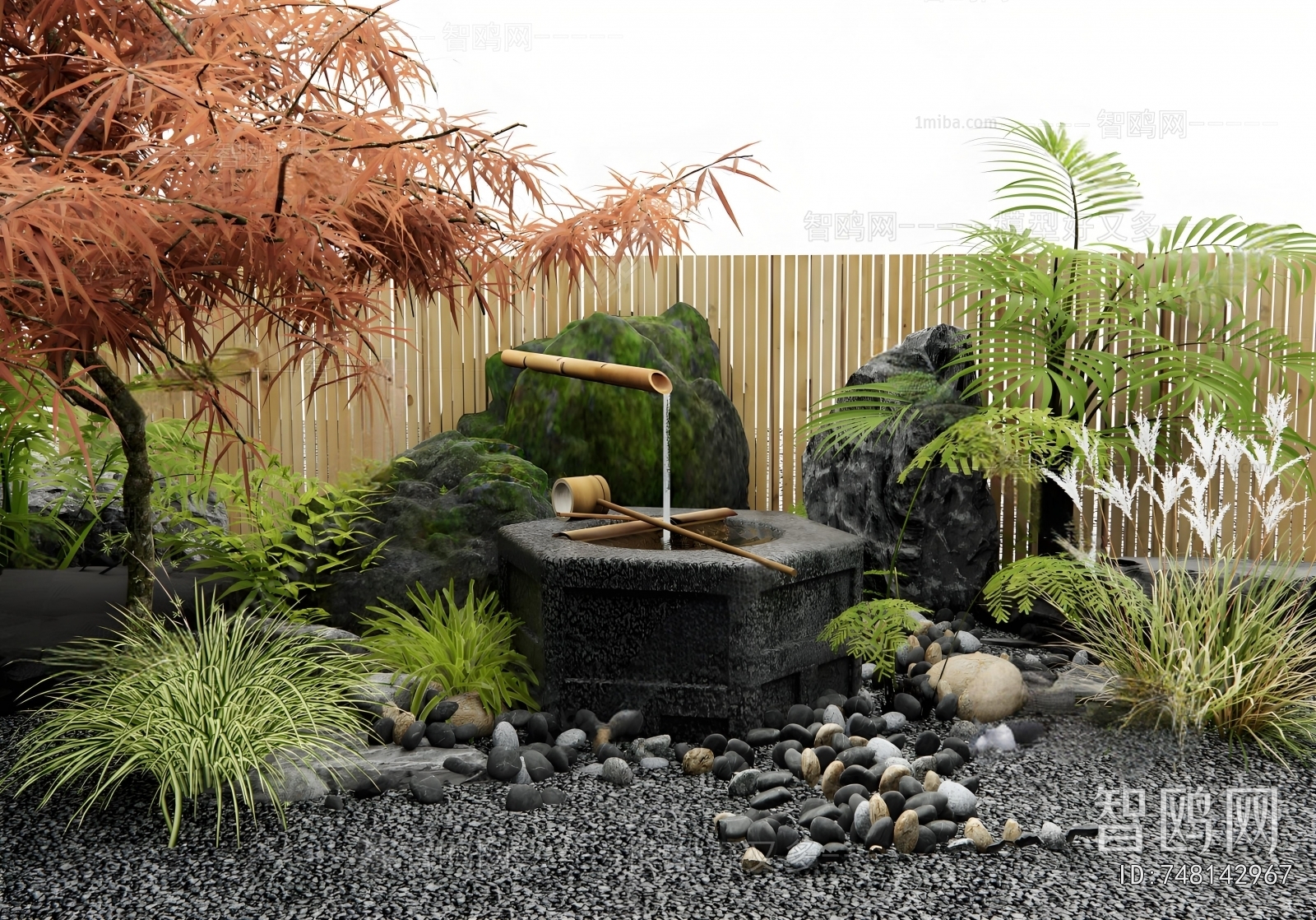 Japanese Style Rockery Waterscape