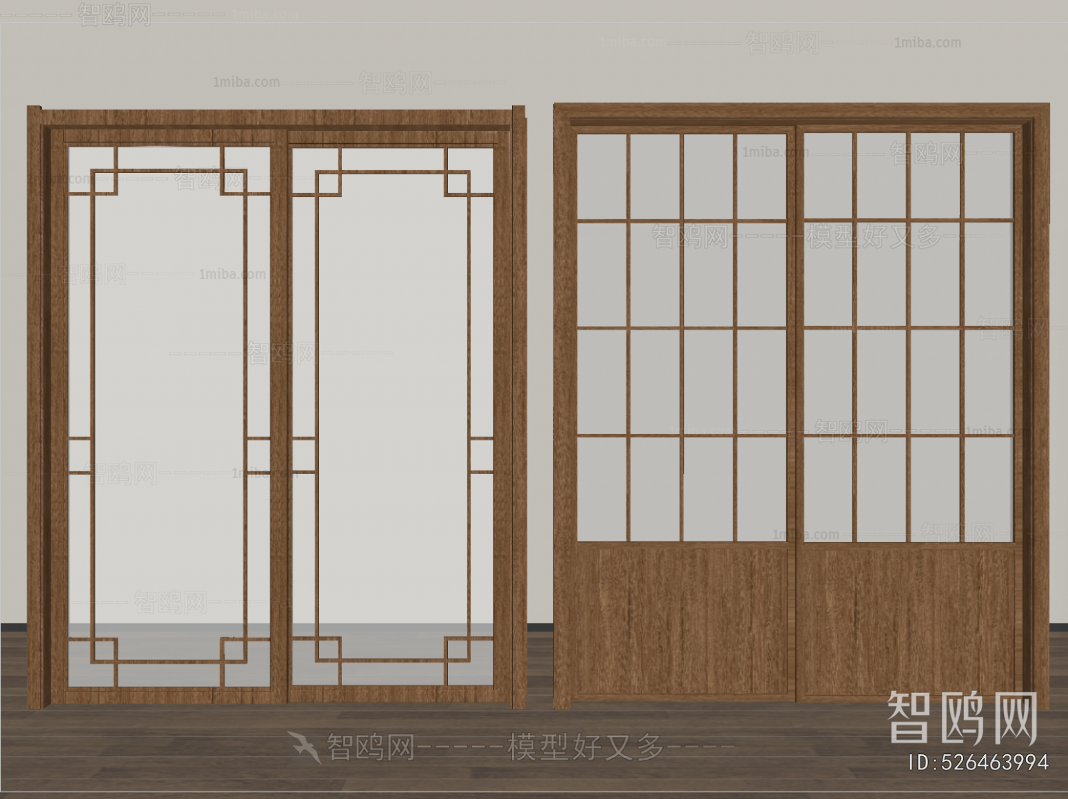 New Chinese Style Sliding Door