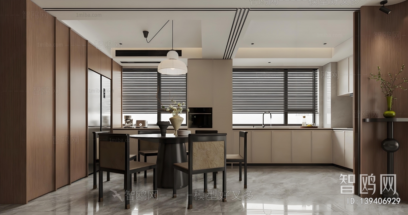 New Chinese Style Dining Room