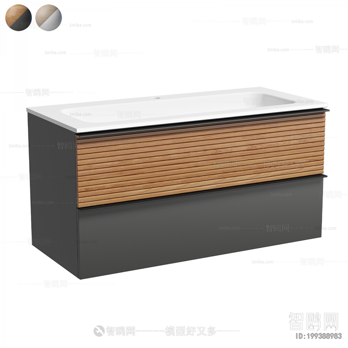 Nordic Style Bathroom Cabinet