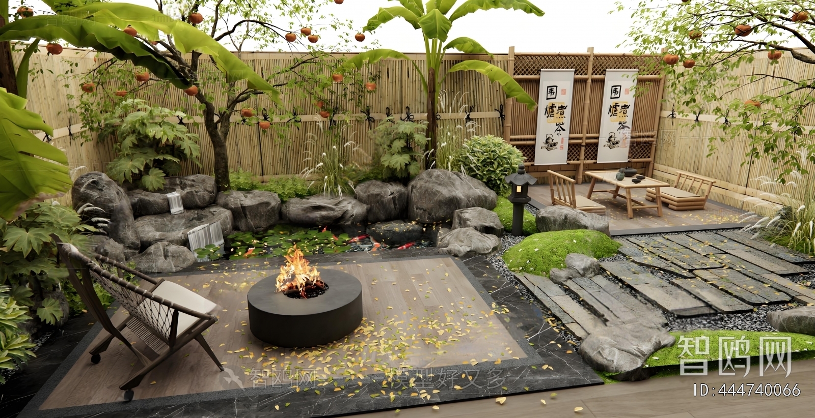 New Chinese Style Courtyard/landscape