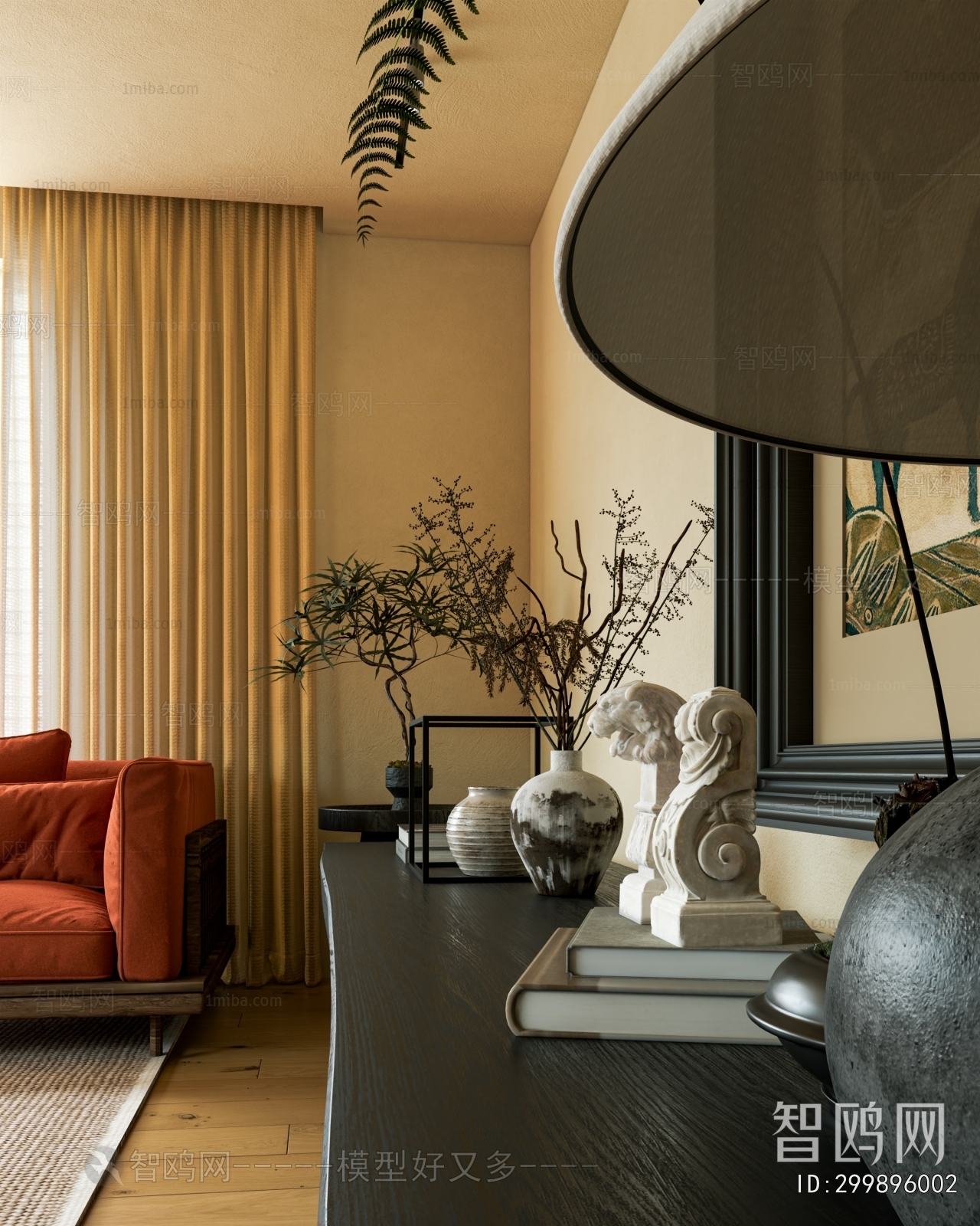 Wabi-sabi Style A Living Room