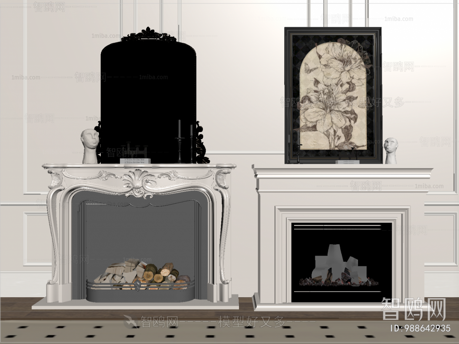 French Style Fireplace