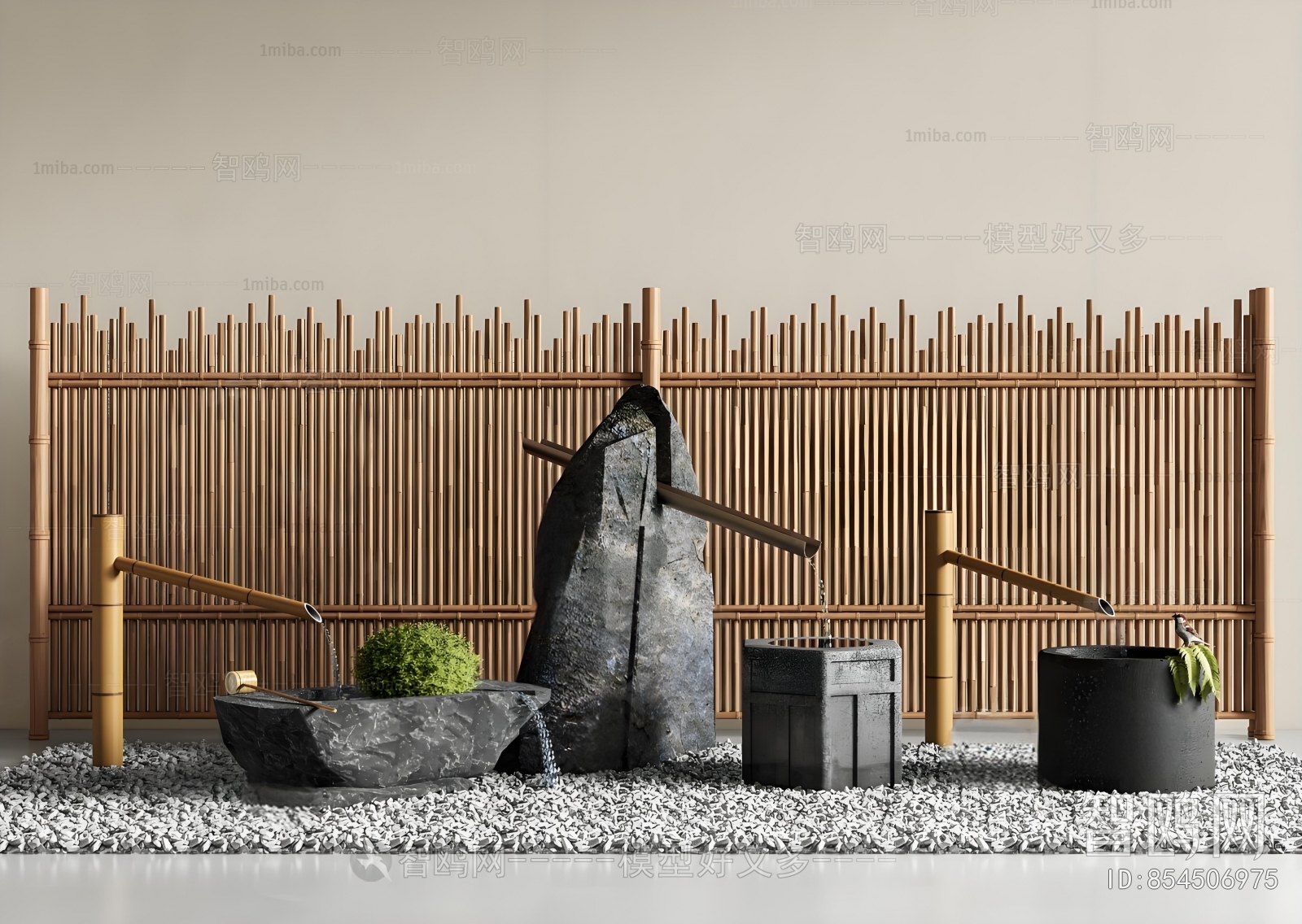 Japanese Style Rockery Waterscape