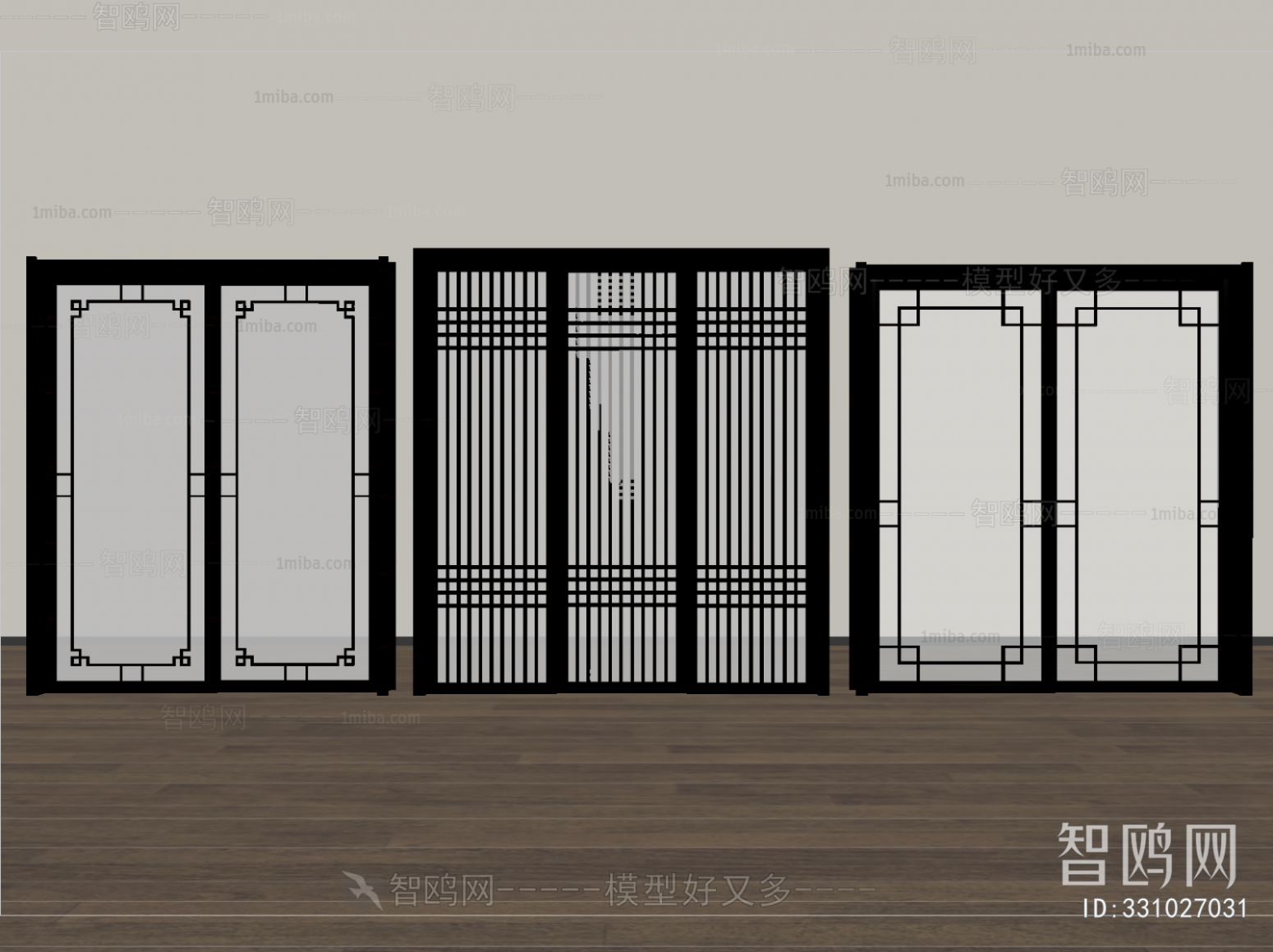 New Chinese Style Sliding Door