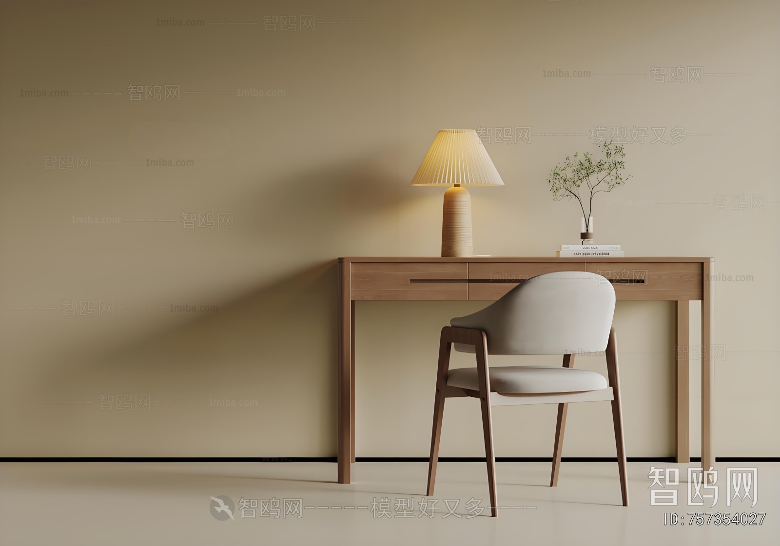 New Chinese Style Computer Desk And Chair