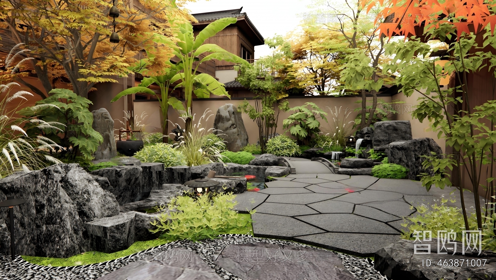 Japanese Style Courtyard/landscape