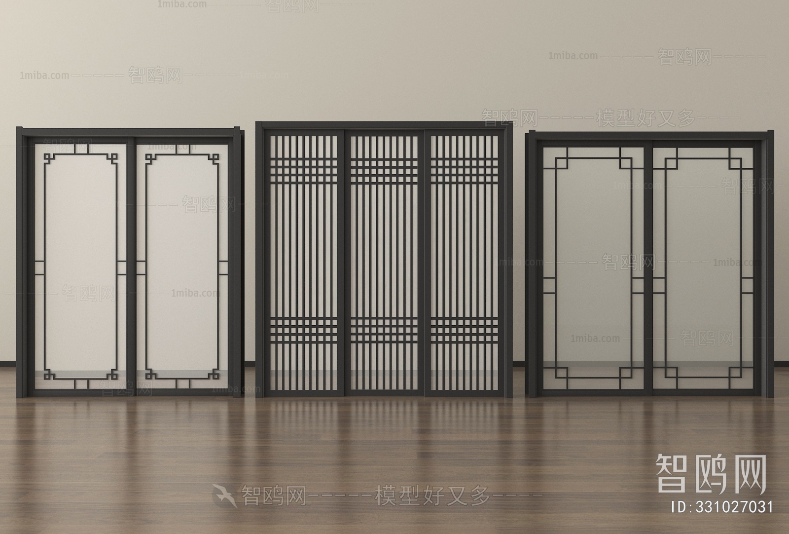 New Chinese Style Sliding Door