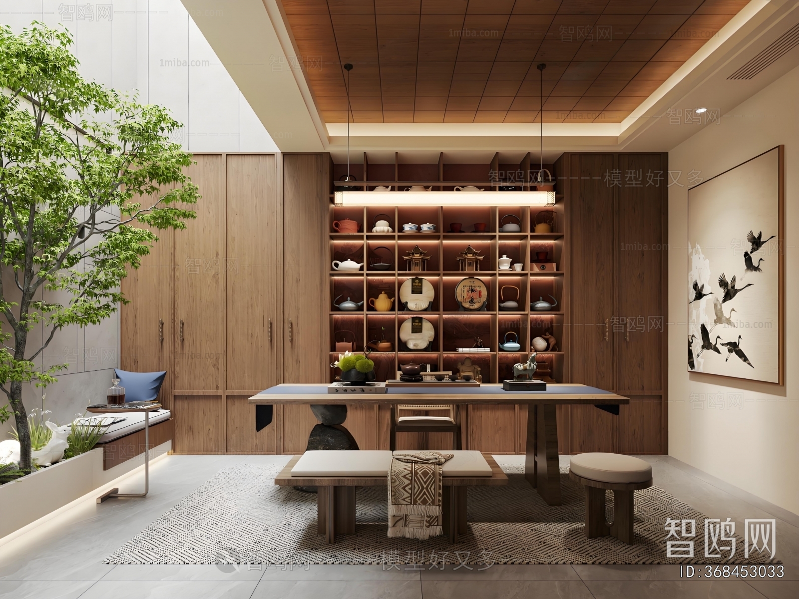 New Chinese Style Study Space