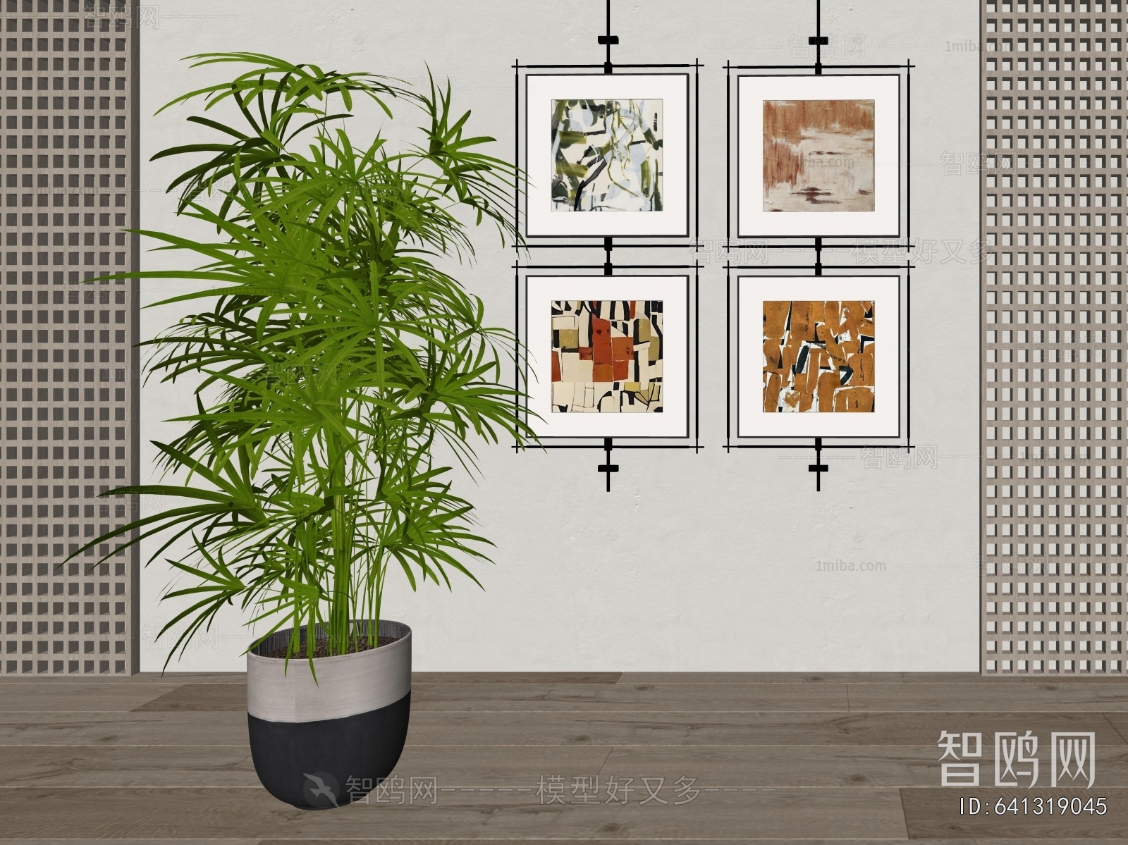 Modern Ground Green Plant Potted Plants