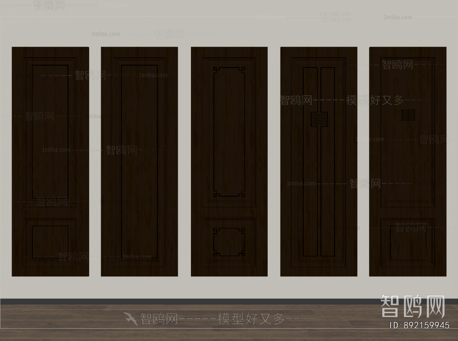 New Chinese Style Door Panel
