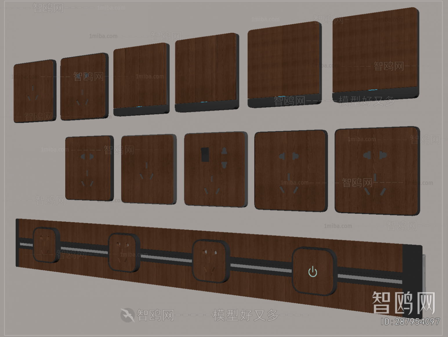 Modern Switch Socket Panel