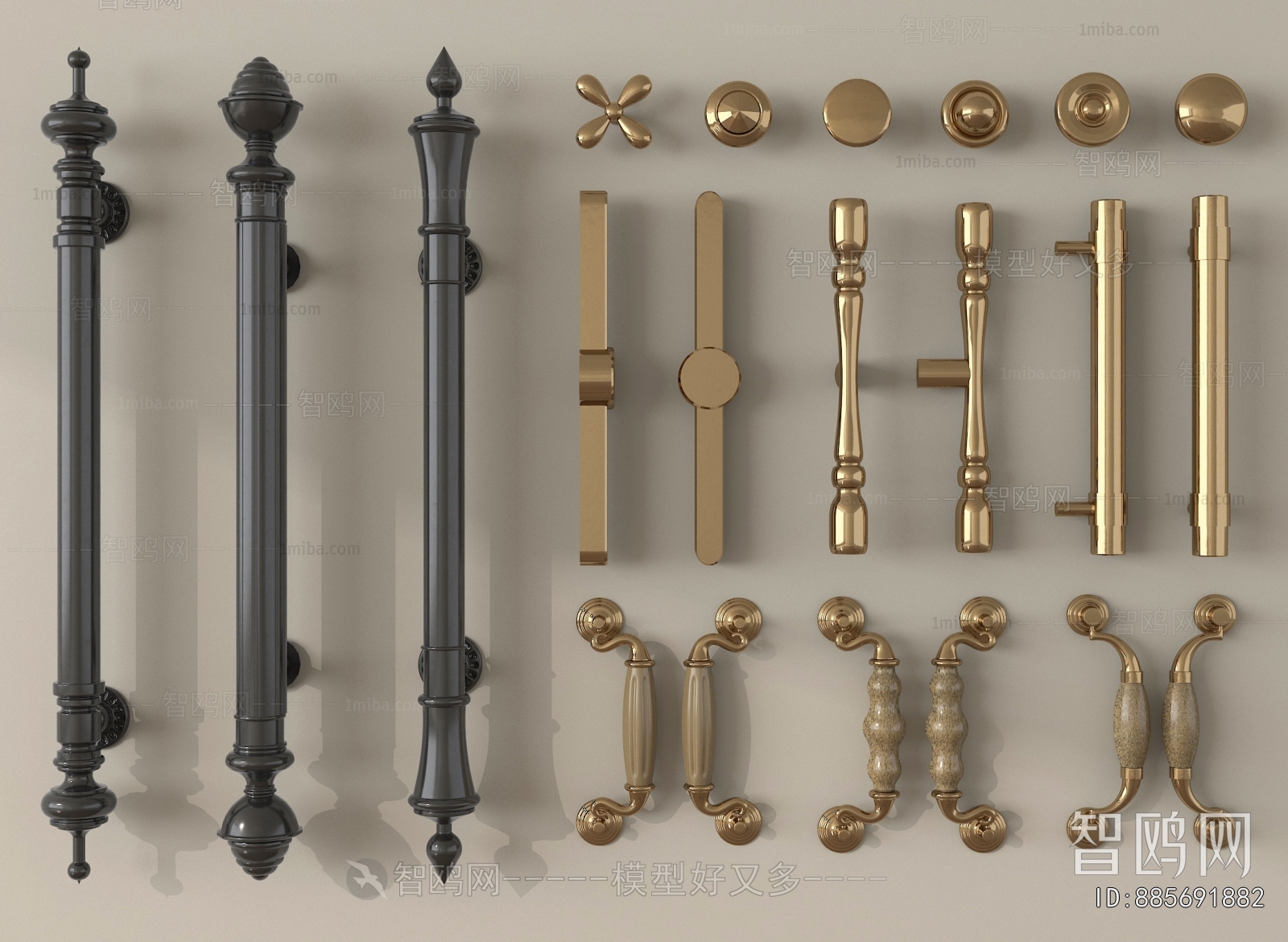 French Style Door Handle