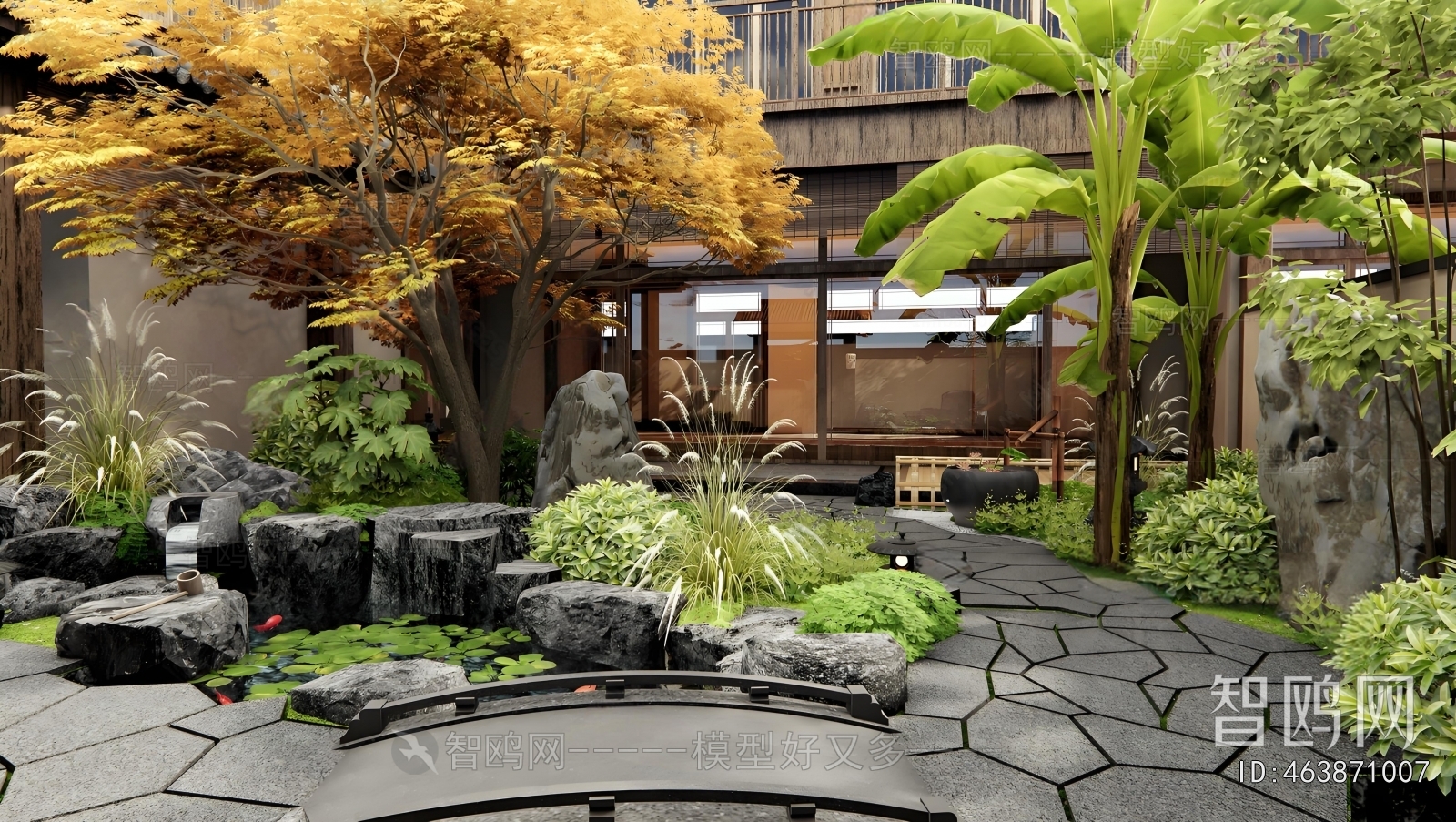 Japanese Style Courtyard/landscape