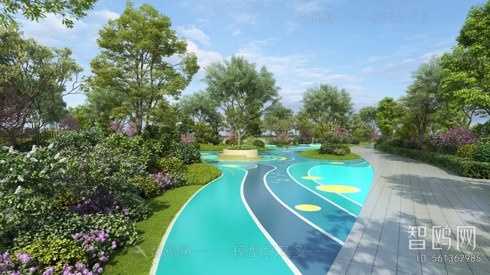 Modern Park Landscape