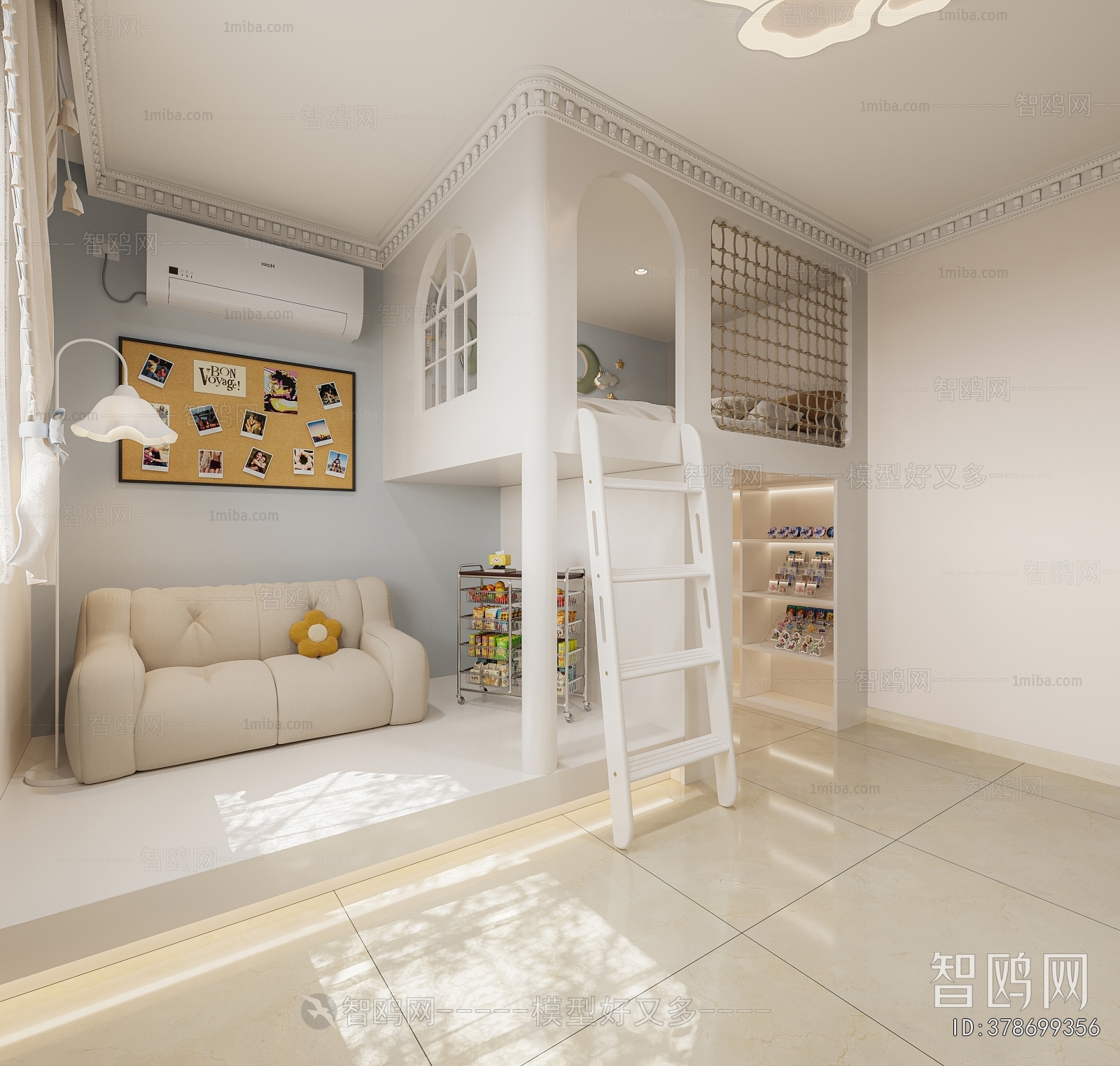 Simple European Style Children's Room