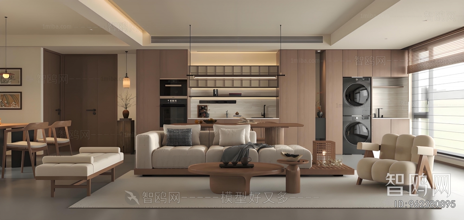 New Chinese Style A Living Room