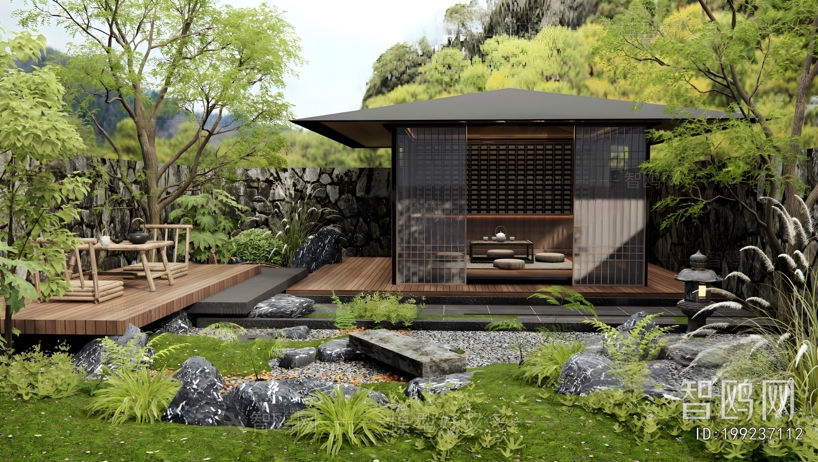 Japanese Style Courtyard/landscape