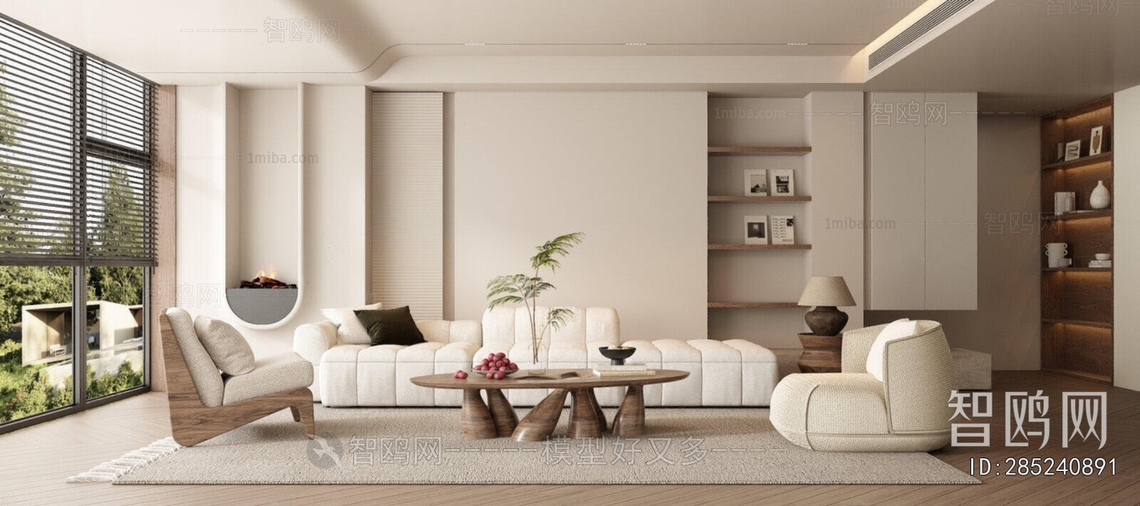 Wabi-sabi Style A Living Room