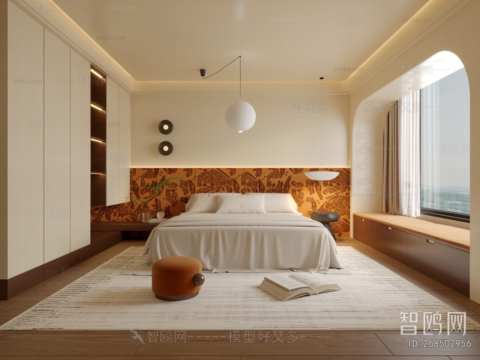 Wabi-sabi Style Bedroom