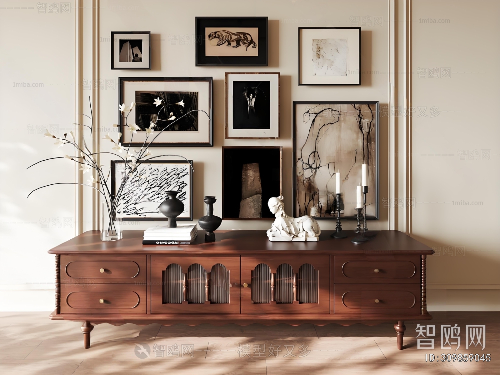 French Style TV Cabinet