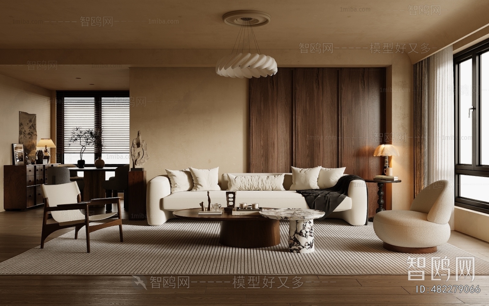 Wabi-sabi Style A Living Room