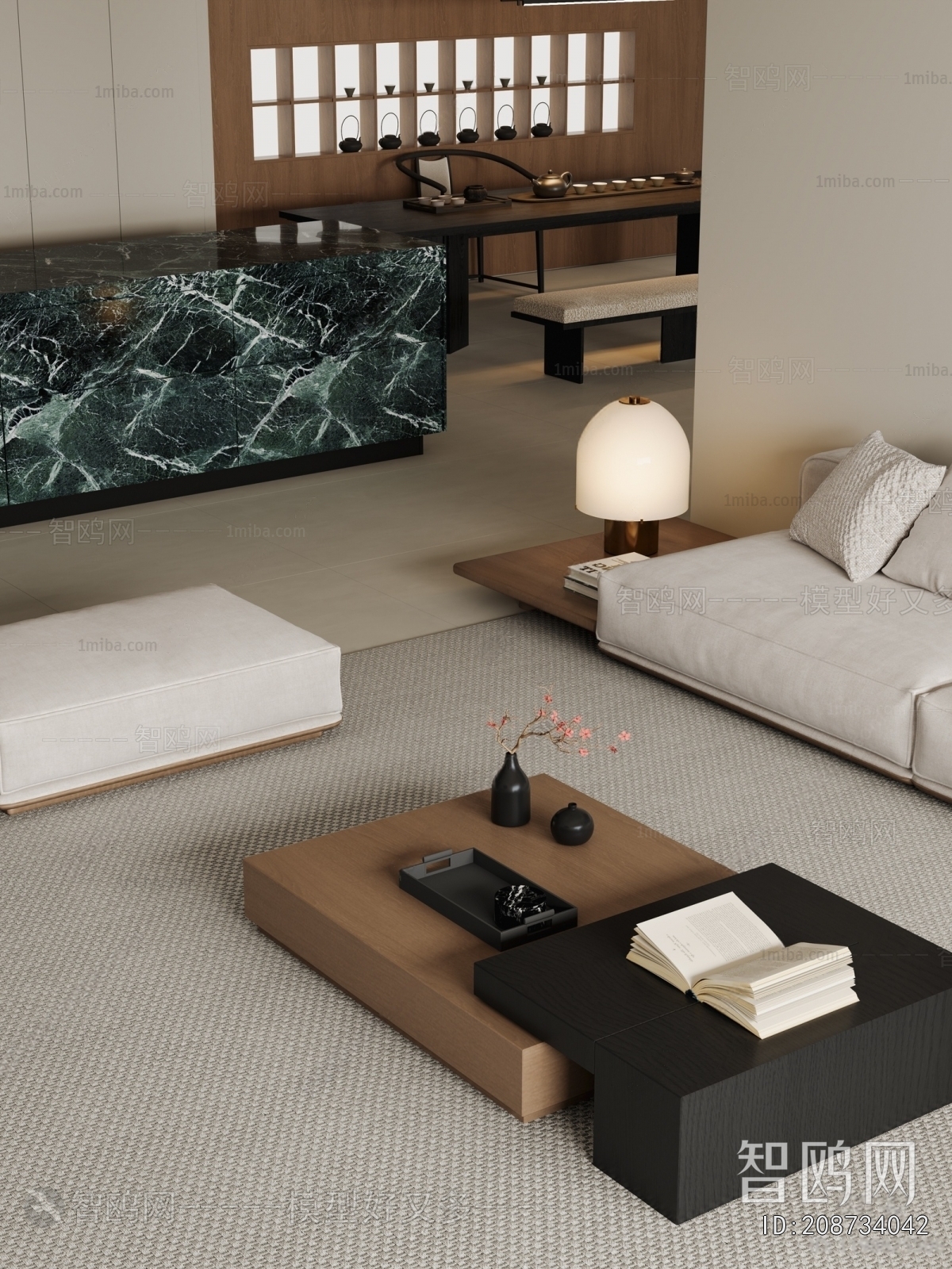 New Chinese Style A Living Room