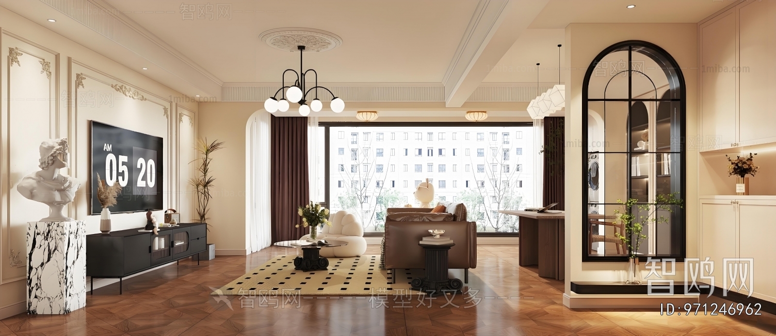 American Style A Living Room