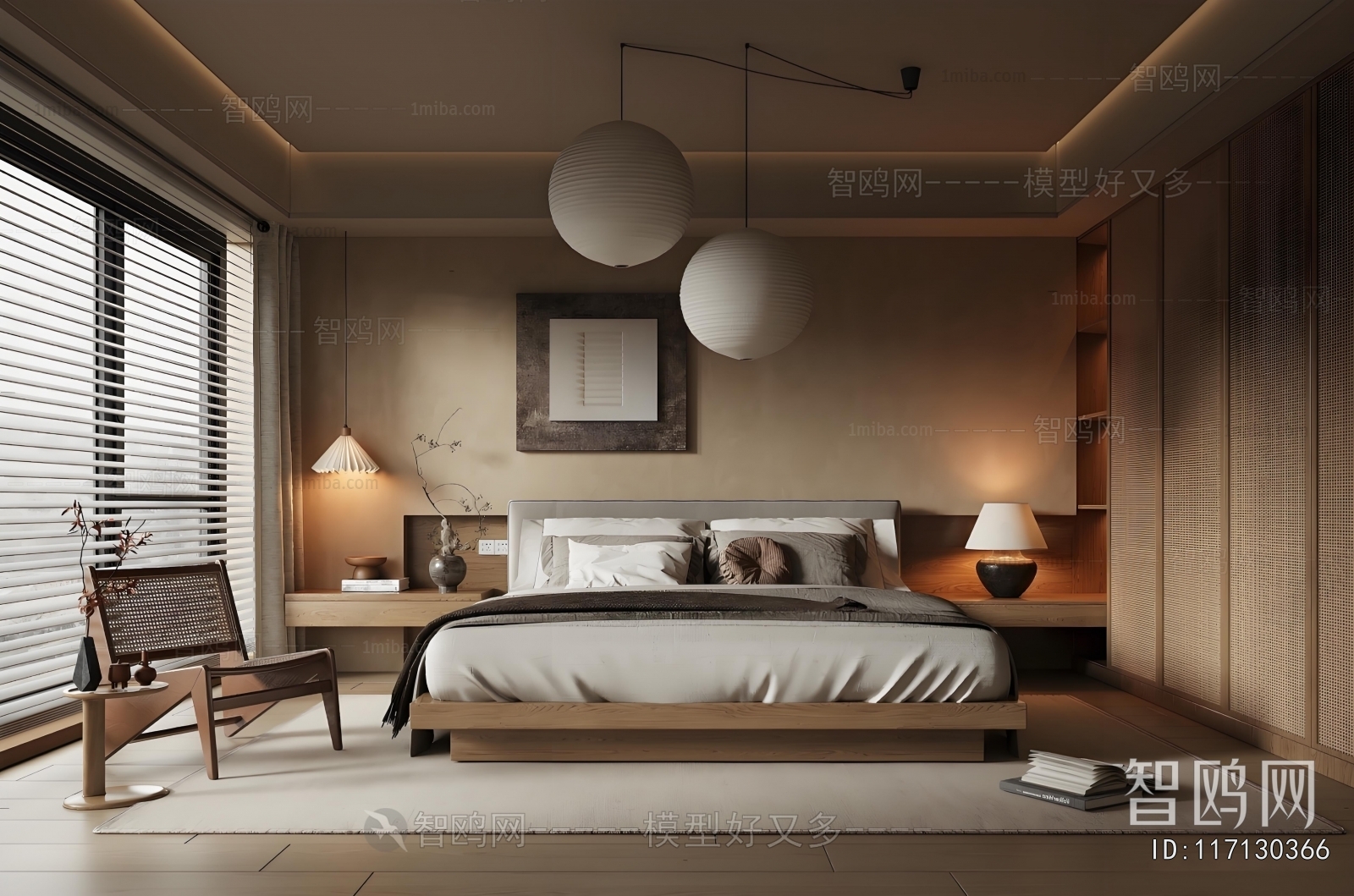 Wabi-sabi Style Bedroom