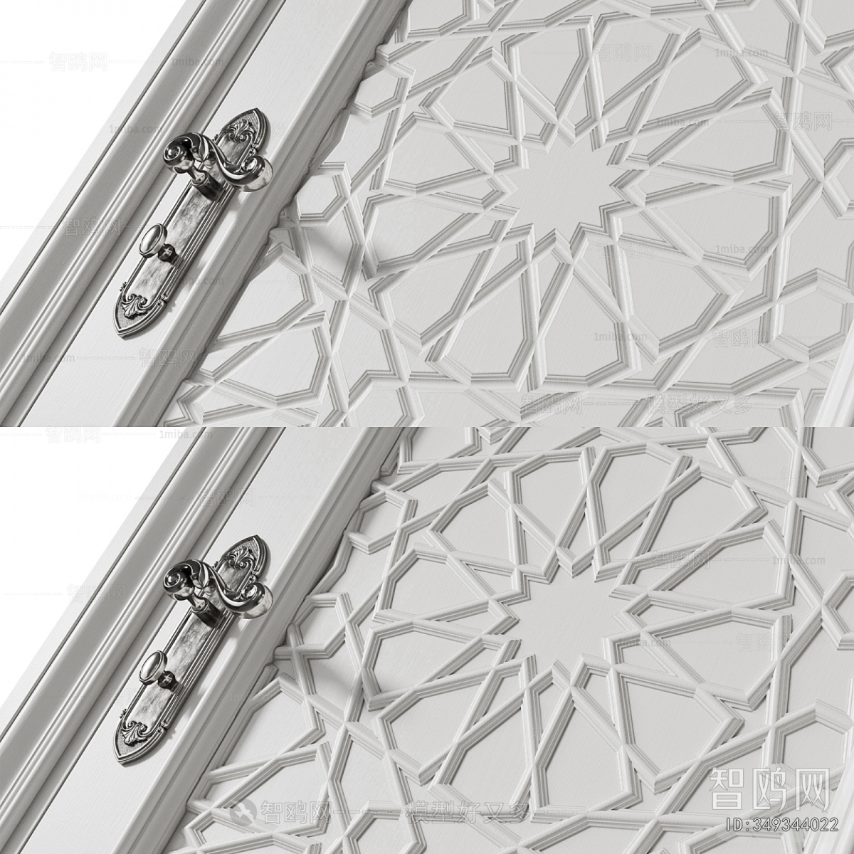 Simple European Style Single Door