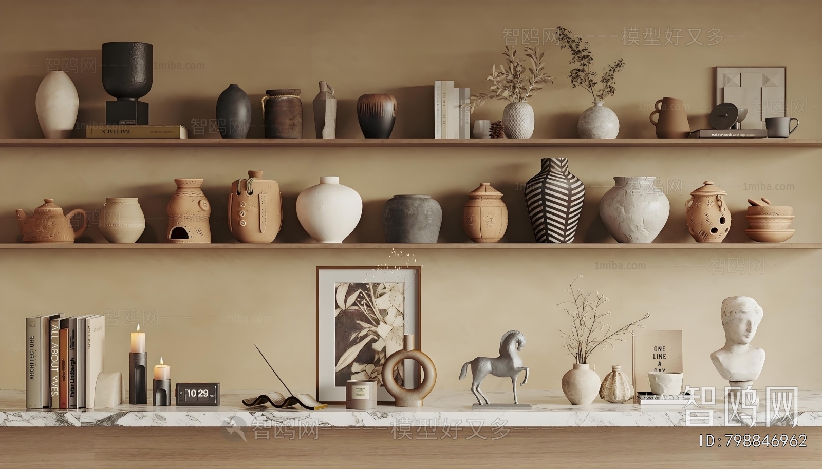 Wabi-sabi Style Decorative Set