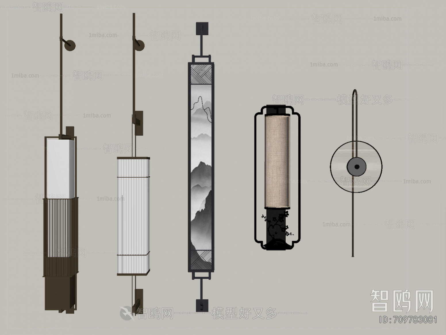 New Chinese Style Wall Lamp