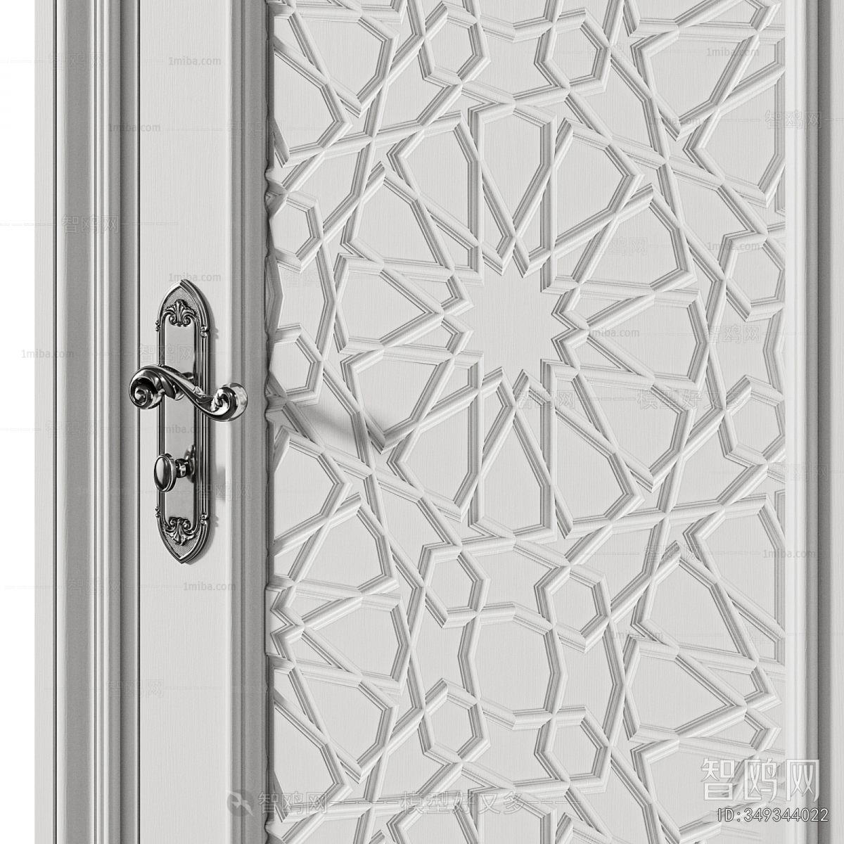 Simple European Style Single Door