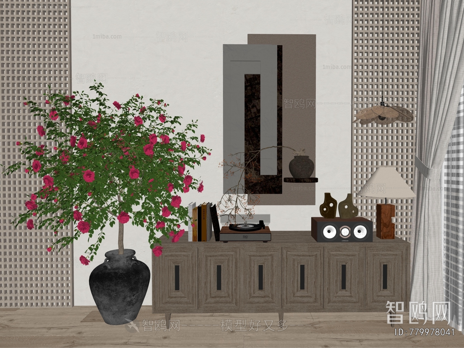 Modern Ground Green Plant Potted Plants