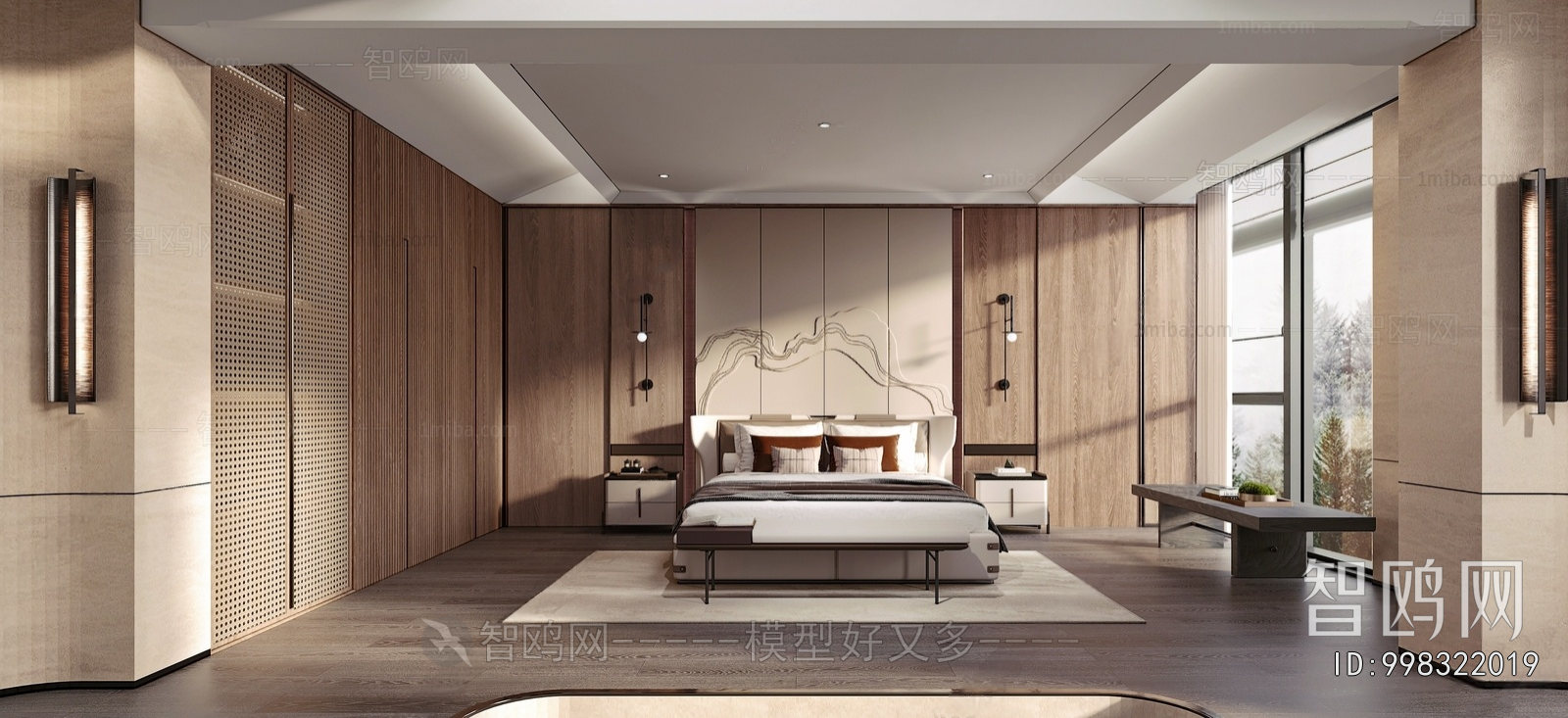New Chinese Style Bedroom