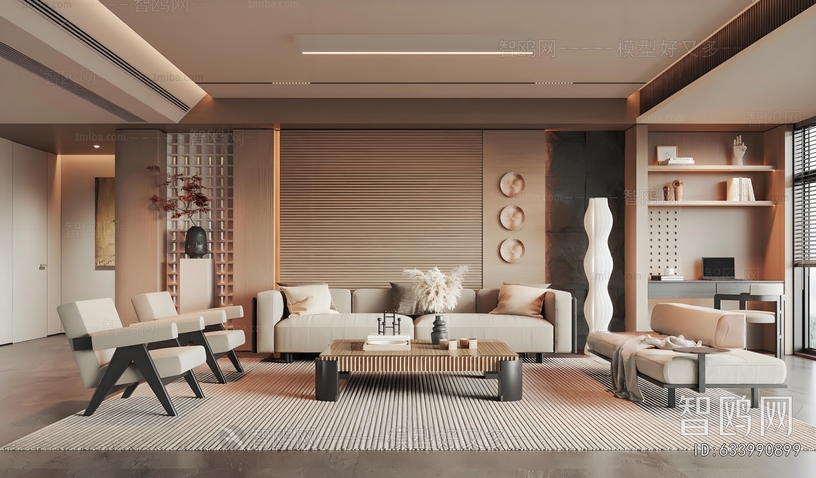 Wabi-sabi Style A Living Room