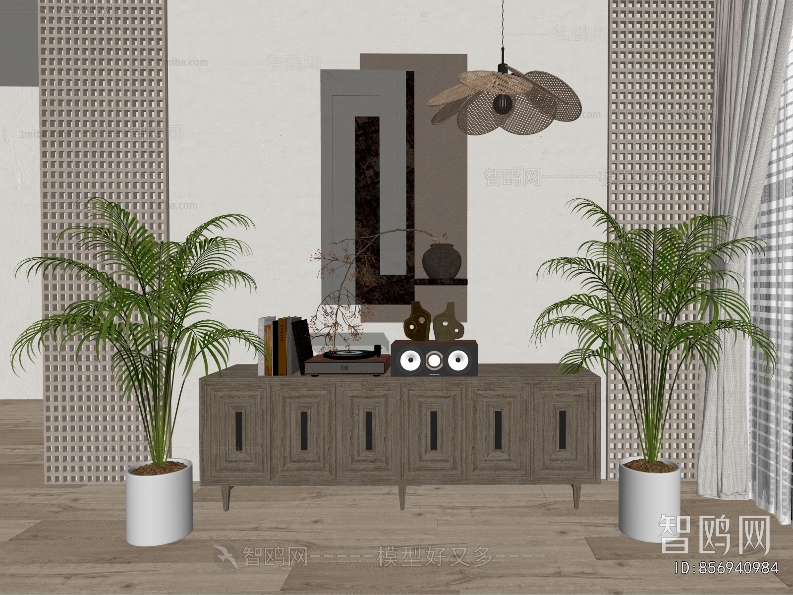 Modern Ground Green Plant Potted Plants