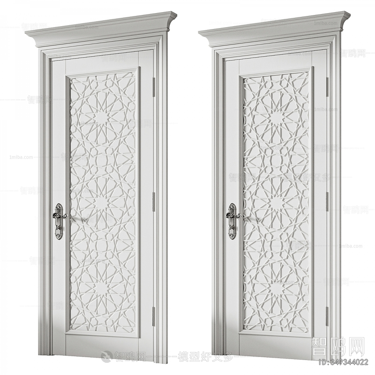Simple European Style Single Door