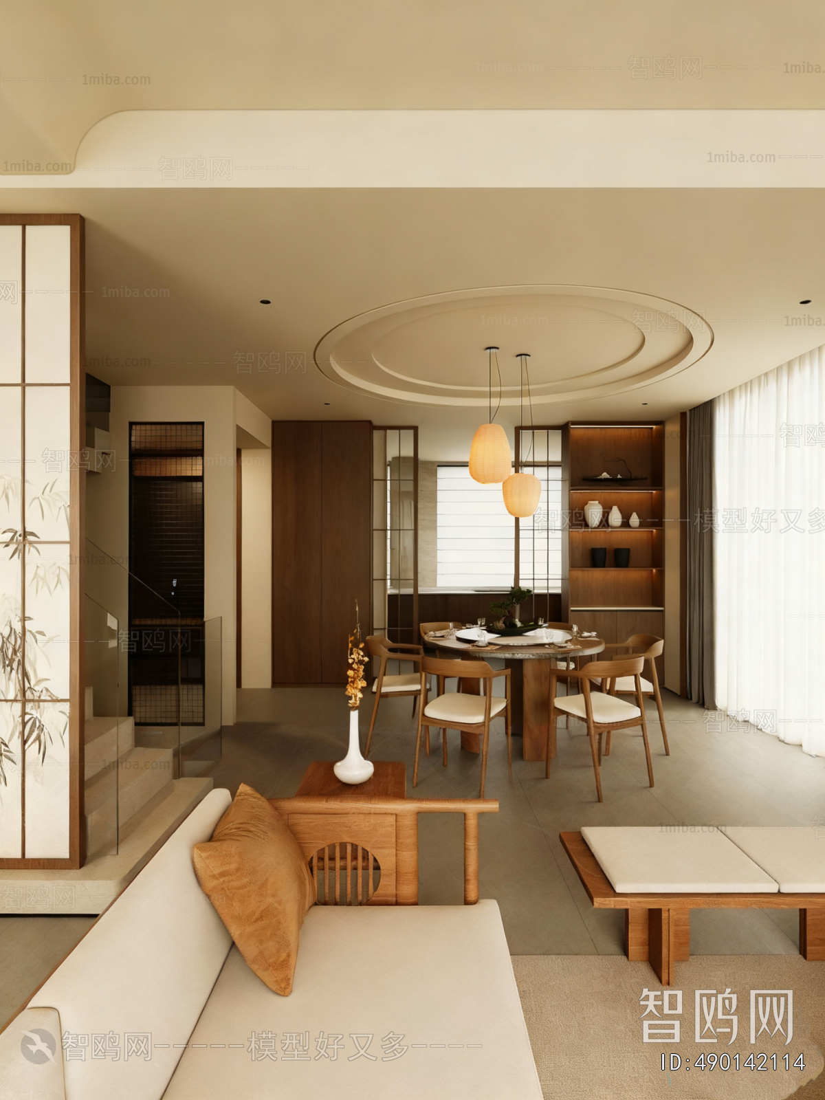 New Chinese Style Dining Room