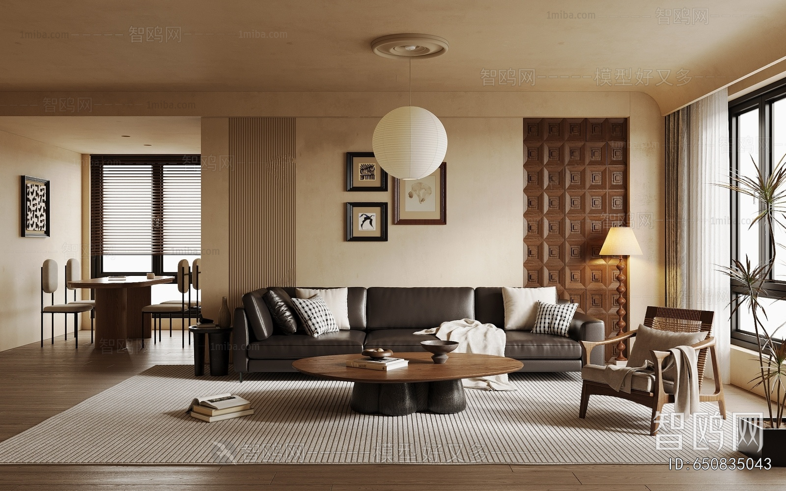 Wabi-sabi Style A Living Room