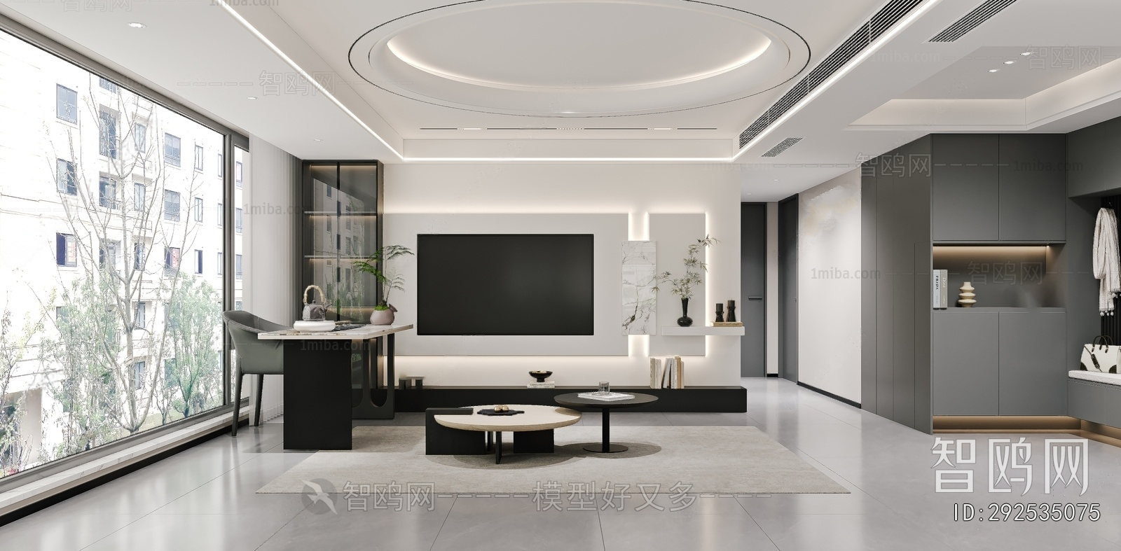 New Chinese Style A Living Room