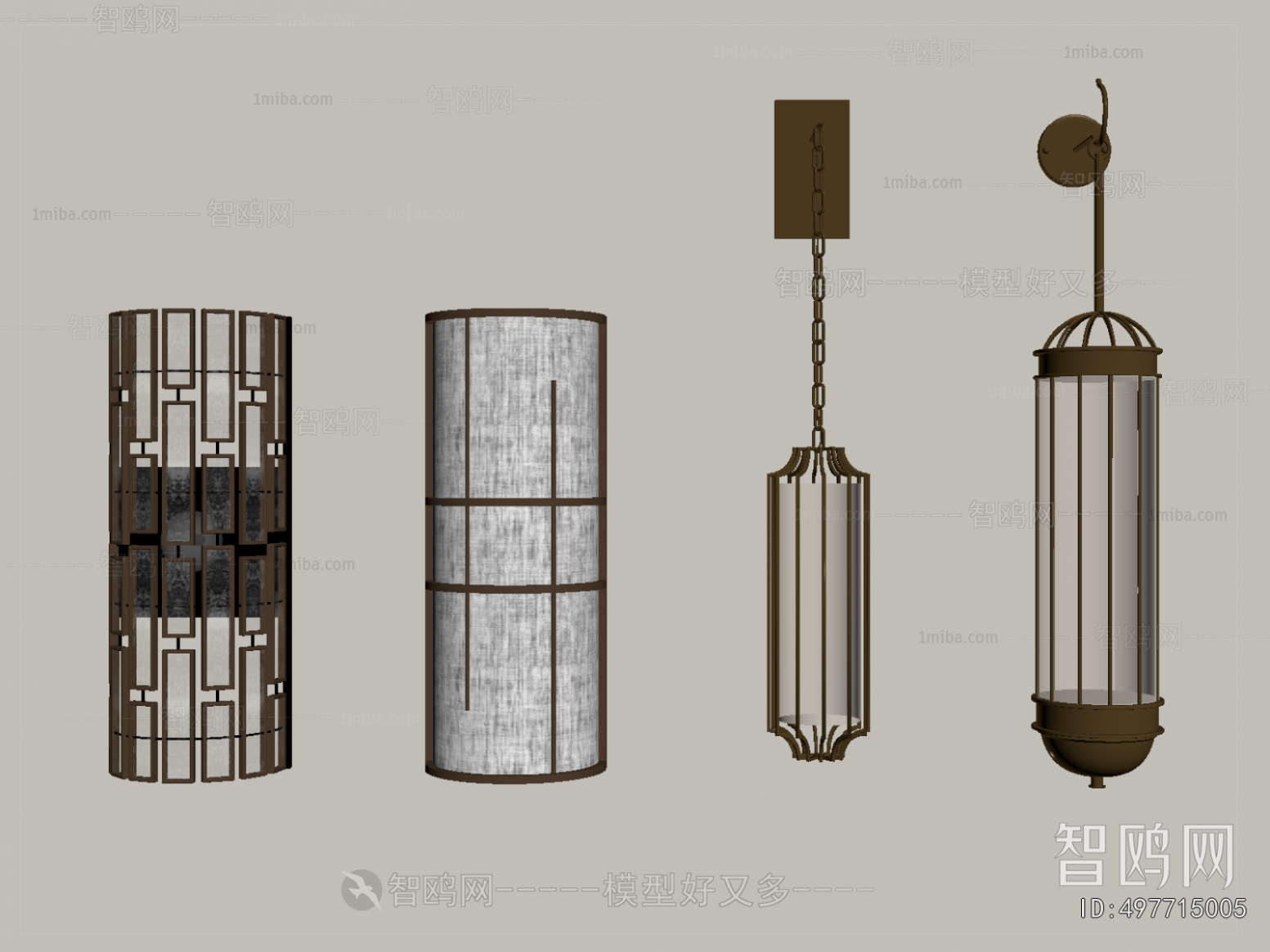 New Chinese Style Wall Lamp