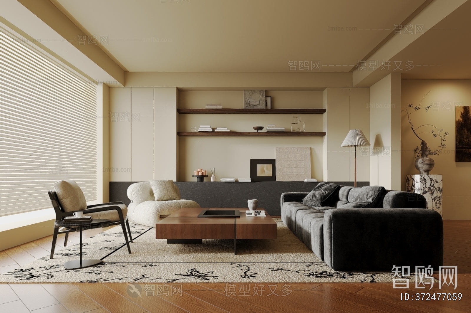 Wabi-sabi Style A Living Room