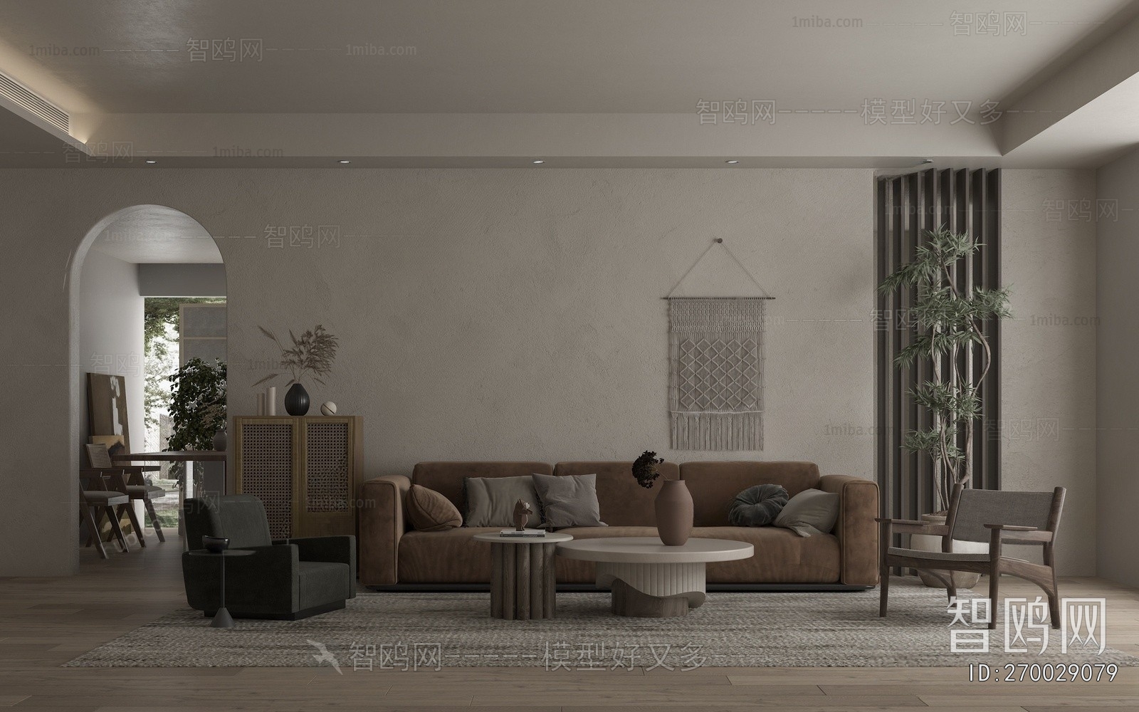 Wabi-sabi Style A Living Room