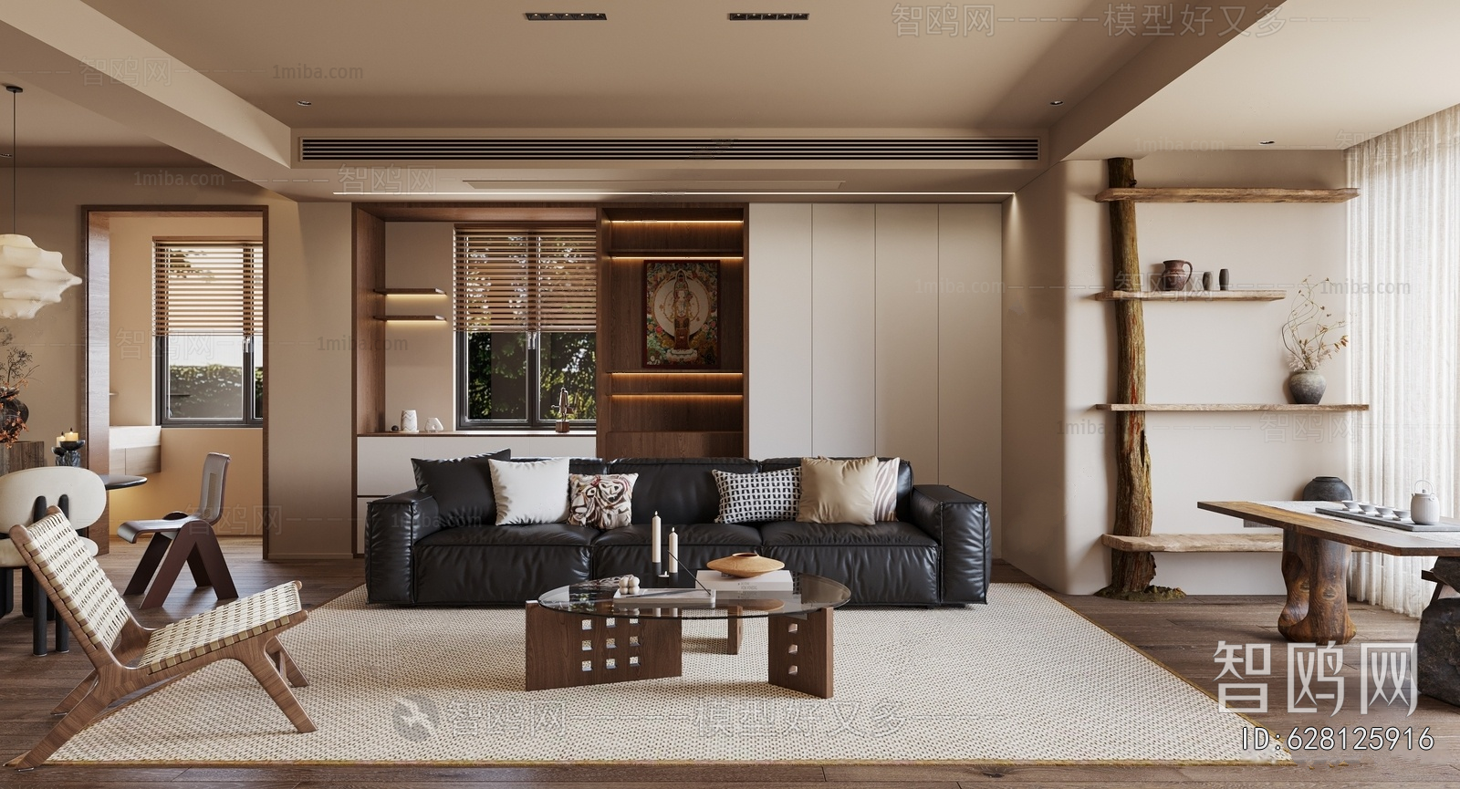 Wabi-sabi Style A Living Room