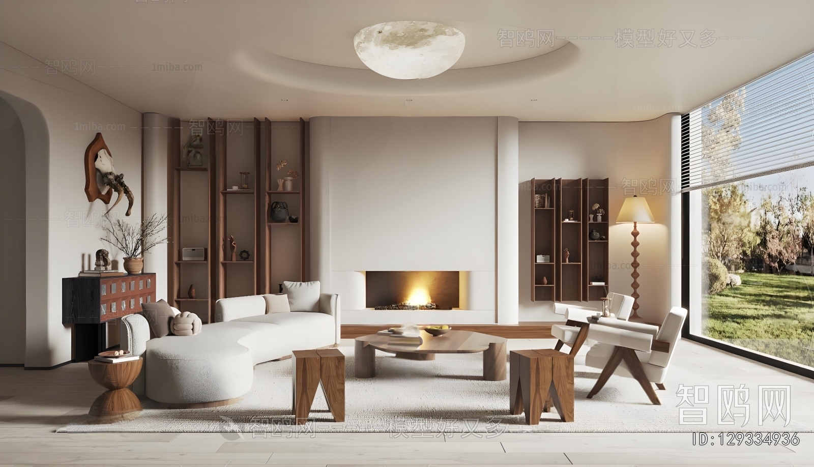 Wabi-sabi Style A Living Room