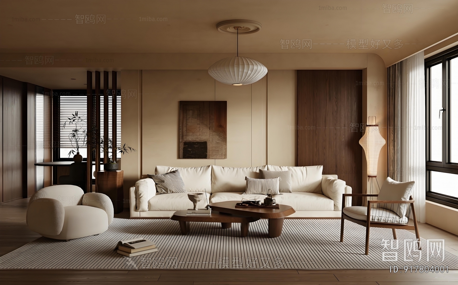 Wabi-sabi Style A Living Room