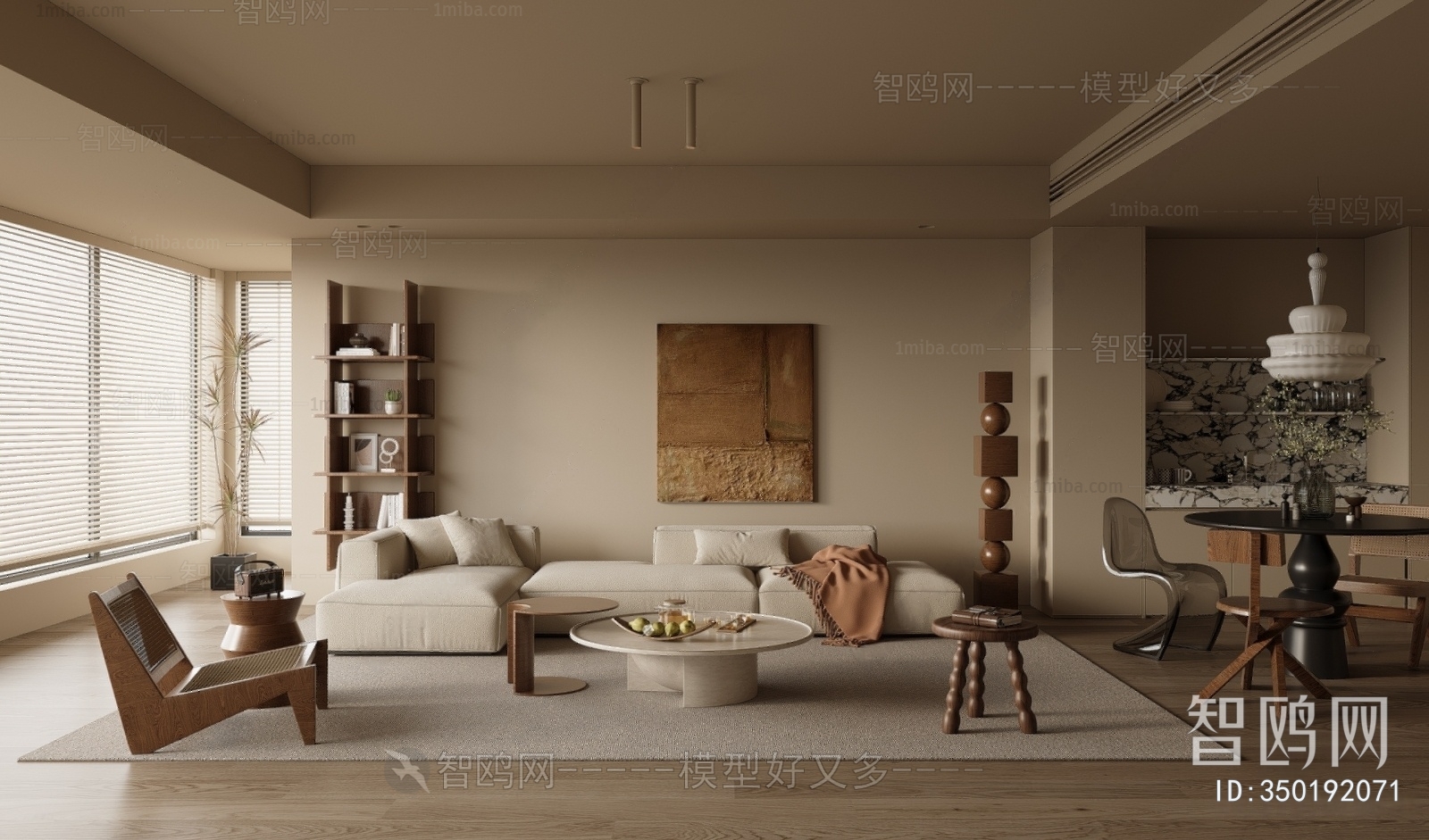 Wabi-sabi Style A Living Room